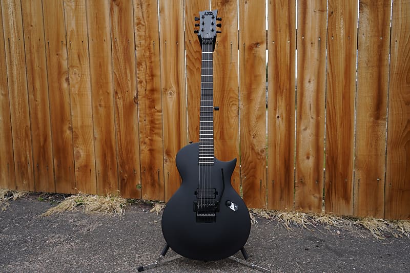 LTD  ESP LTD EC-FR BLACK METAL BLACK SATIN 6-String Electric Guitar image 1