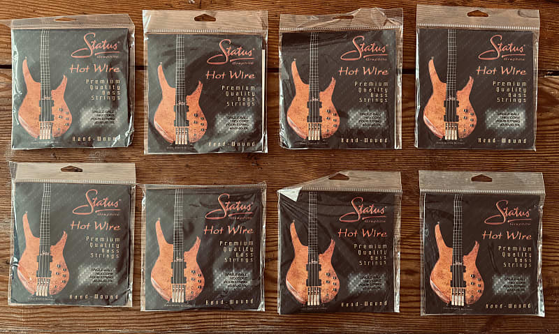 8x Hot Wire Single Ball Bass String Sets 40-60-80-100 2022 - Stainless Steel image 1