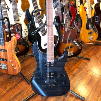 ESP LTD M-200FM Electric Guitar See-Thru Black w/ESP Hard Case image 2