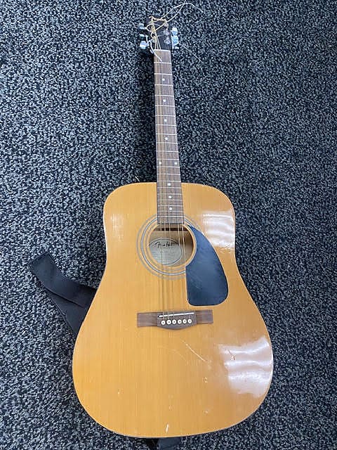 Fender FA-100 Spruce/Basswood Dreadnought Pack 2010s - Natural image 1