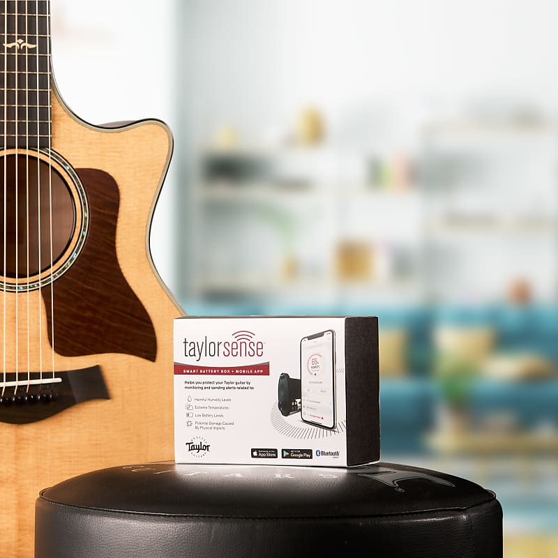 TaylorSense Guitar Health Monitoring System Battery Box + Mobile App