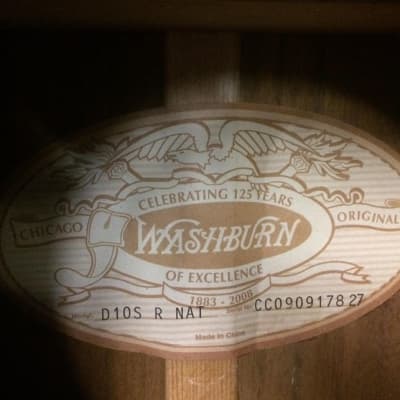Washburn D10SRNAT Acoustic Guitar USED Gloss Natural FREE Ship! [ProfRev] image 8