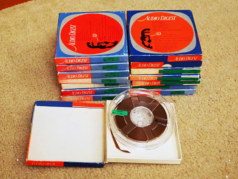 Lot of 15 Audio Digest Medical Education (Surgery) Reel to Reel Tapes (All  5 tapes)