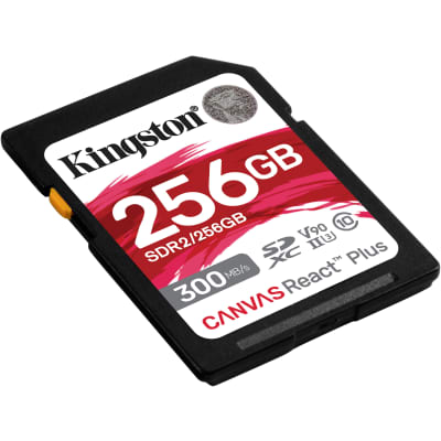 Kingston 256 GB Canvas React Plus UHS-II U3 V90 SDHC Full HD/4K/8K image 3