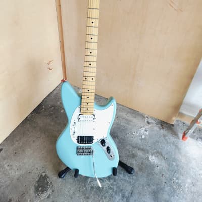 Partscaster Offset Jag-Stang 2000s - full scale - nitro sonic blue image 11