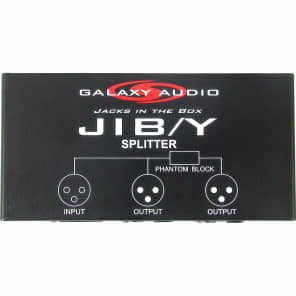 Galaxy Audio JIB/Y Jacks in the Box XLR Splitter
