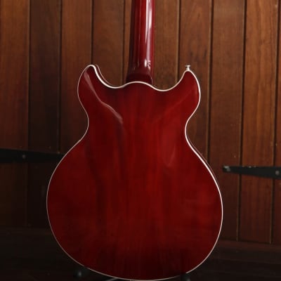 Harmony Comet Semi-Hollow Electric Guitar Trans Red image 9