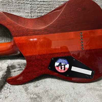 ESP Custom Shop Horizon guitar.  Mint w/OHSC BK VHII PUP's, 2010, Kiso factory 5A quilt top image 7