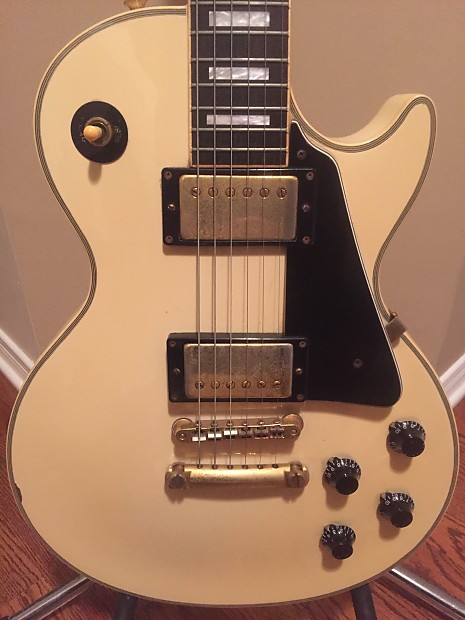 Burny Les Paul Custom Late '80s/'90s Vintage Cream | Reverb