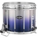 Pearl Marching Percussion: 13X11 Maple Carboncore Ffx Marching Snare Drum, W/R Ring #961 - Blue Silver Fade (Bottom)
