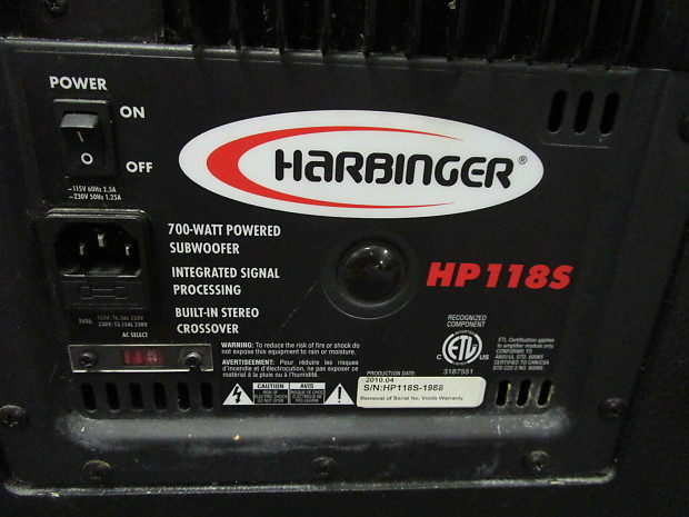 Harbinger hp118s shop