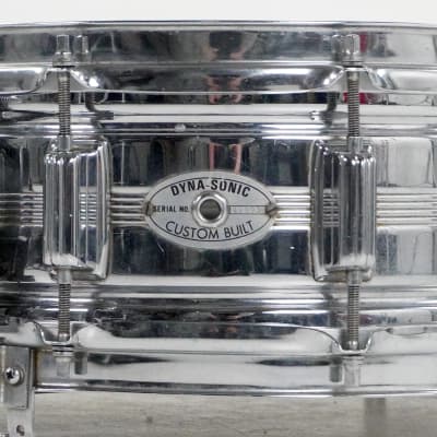 Rogers “5-Line” 14” x 5” Dyna-Sonic Brass Snare Drum image 2
