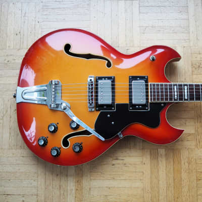 Zerosette SAD 2 V Super "Barney Kessel"-style guitar ~1970 made in Italy image 1