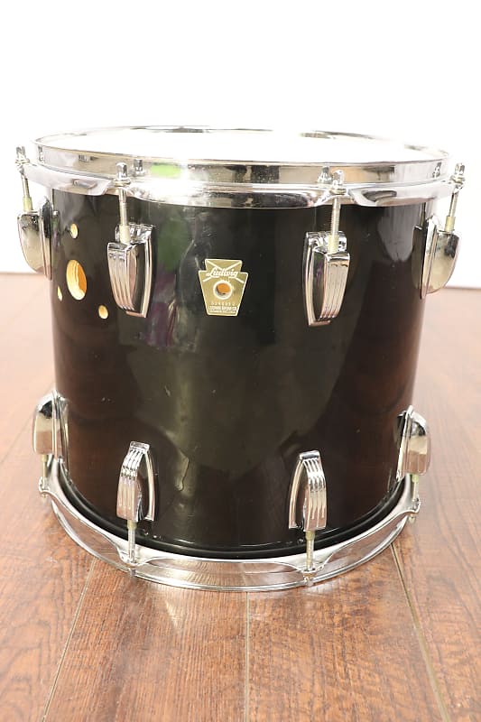 Ludwig 12x13 USA Maple Tom Drum Vintage 1980's Black Wrap | Reverb