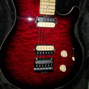 Music Man Axis Supersport 2014 Burgundy Wine Quilt Top image 10