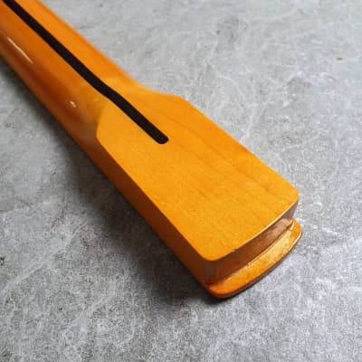 Electric Guitar Neck- Maple Fretboard! Yellow finish Gilmour Style image 7