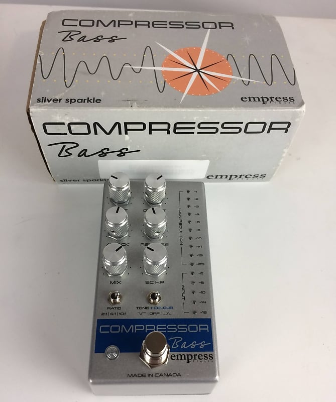 Empress Bass Compressor Effects Pedal, Silver Reverb