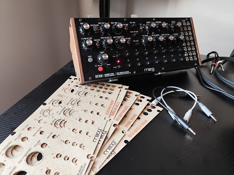 Moog DFAM Drummer From Another Mother Semi-Modular Analog Percussion Synthesizer 2018 - Present - Black/Wood image 1