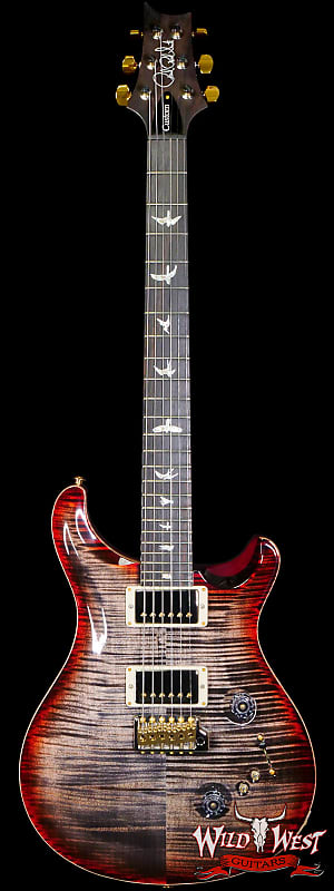 Paul Reed Smith PRS Wood Library 10 Top Custom 24-08 Brazilian Rosewood Board Charcoal Cherry Burst image 1