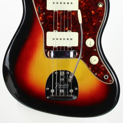 MINTY 1964 Fender Jazzmaster Sunburst | Vintage PRE-CBS, Clay Dots, Spaghetti Logo, White Case, TAGS image 9