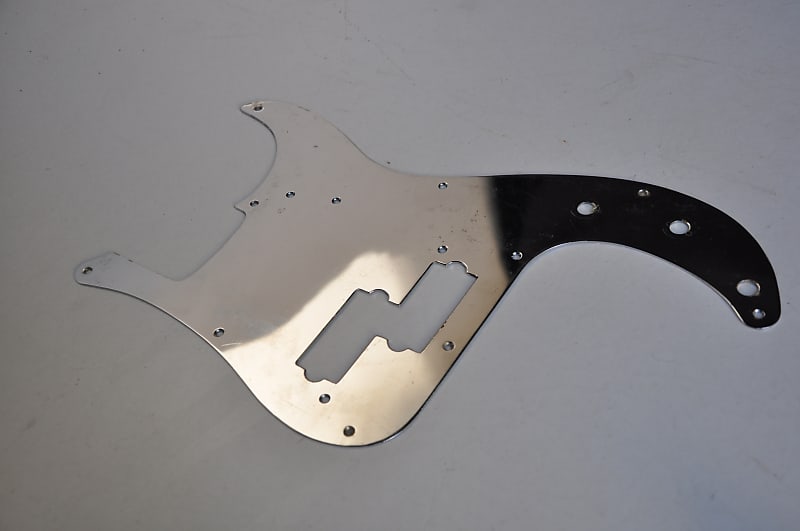 Fender Precision Bass Silver Pickguard ~All Solid METAL~ USA American  Electric Guitar