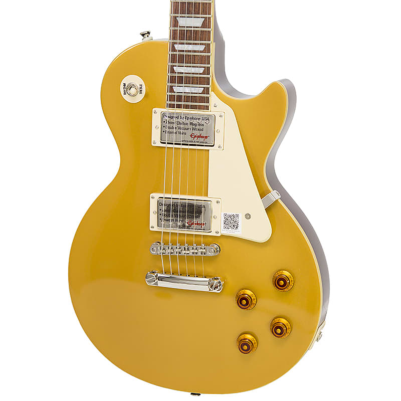 2019 Epiphone Les Paul Standard Metallic Goldtop | Reverb Canada