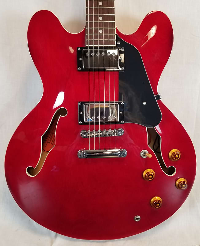 Tokai Pre Owned ES86 SR Semi Hollowbody Guitar Seethru Red image 1