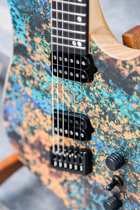 ギター ormsby hype gtr 6, blue aged copper Ormsby Hype GTR Elite 6 - copper print Multi-scale guitar