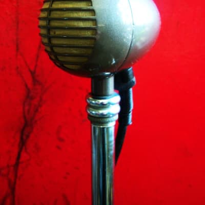 Vintage 1940's RCA MI-12010 dynamic microphone Hi Z w original cable & period Atlas DS-7 stand stand WORKING image 8