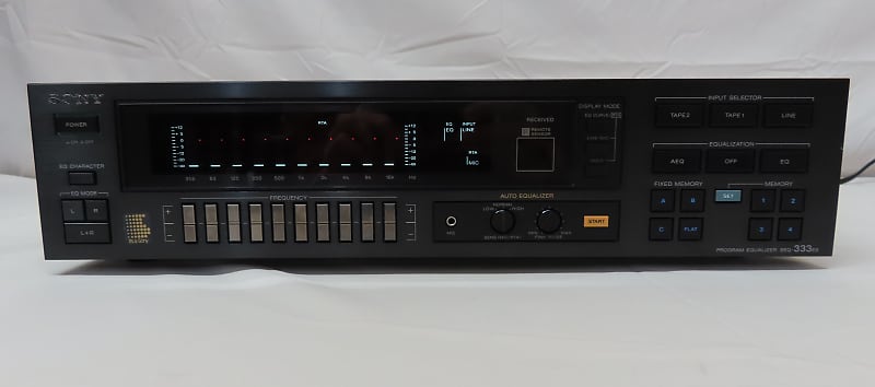 Sony SEQ-333ES 10 Band Stereo Graphic Equalizer - EQ w/ Remote & Manual