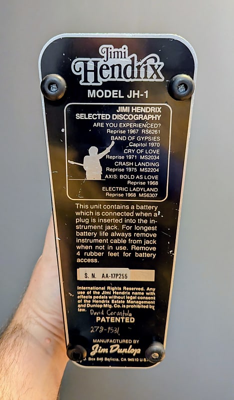 JH-1B cry baby Jimi Hendrix モデル ワウペダル JIMI HENDRIX® CRY