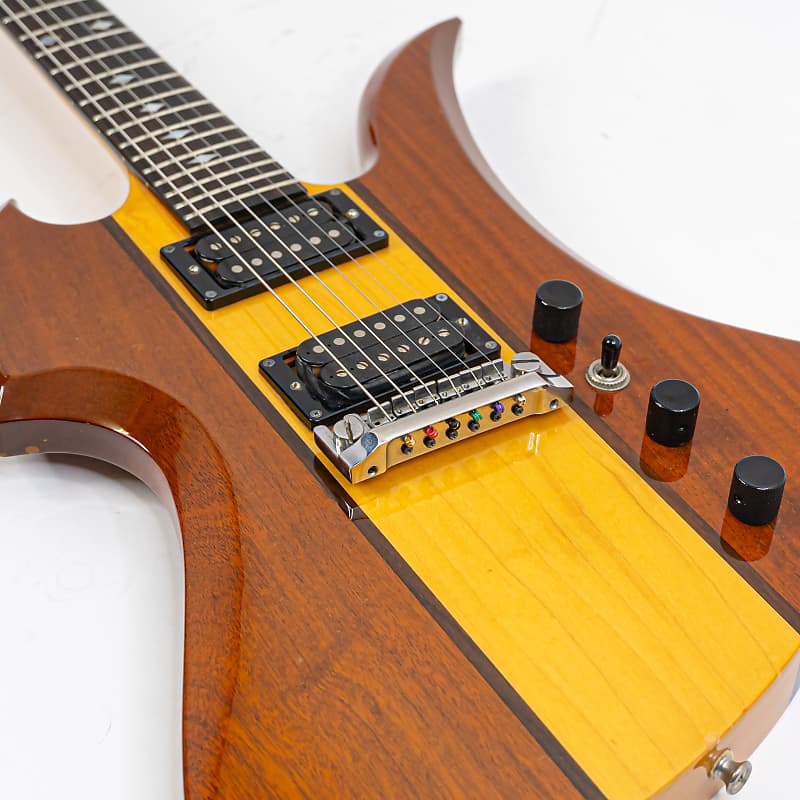 1985 MIJ B.C. Rich Mockingbird Natural w/ Neckthru, One