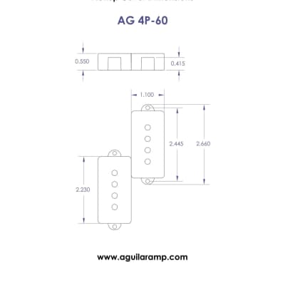 Aguilar AG 4P-60 4-String 60’s Era P-Bass Pickup image 3