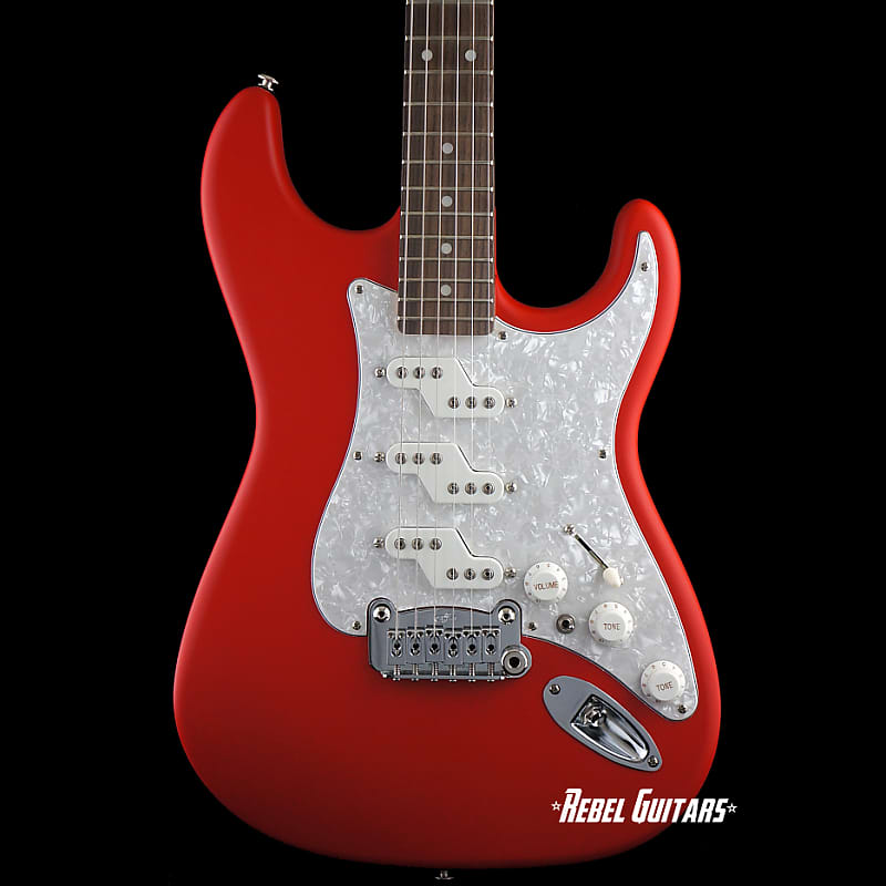 2022 G&L Guitars Comanche USA in Rally Red Frost Satin w/ Reverb