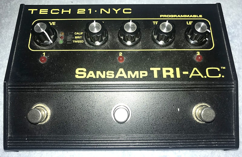 Tech 21 SansAmp Tri-A.C. Guitar Preamp Overdrive Distortion