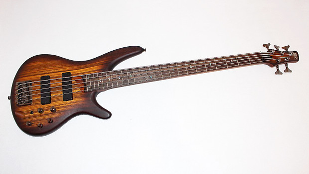 Ibanez SR505ZW Zebra Wood 5-String Electric Bass Guitar | Reverb