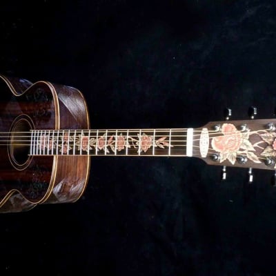Blueberry Handmade Grand Concert Guitar - Balinese Rosewood Body image 3