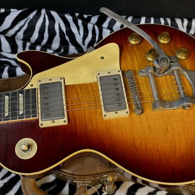 NEW ! 2024 Gibson Custom Les Paul Standard Reissue Limited Edition Murphy Lab Heavy Aged Brazilian Rosewood Board - Tom's Tri-Burst - Bigsby - Authorized Dealer - Only 8.5 lbs - G02390 image 8