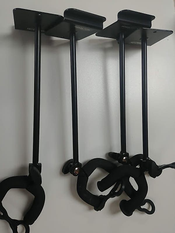 Hamilton Slatwall Guitar Hanger 2019 Black 4 in set Reverb