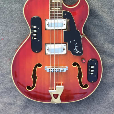 Goya Rangemaster Bass 1966 Cherry Sunburst image 1