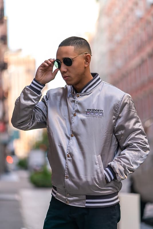 Roland TR-909 Satin Embroidered Jacket Throwback. Size M. 2019