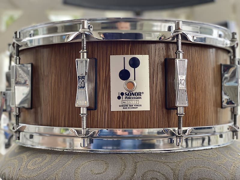 Sonor D-515 Snare Drum  80’s Oak image 1