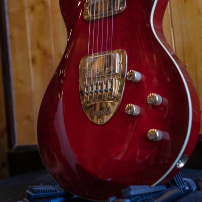 Carparelli Pacifico SV Electric Guitar - Red Burst Flame *Showroom Condition. image 5