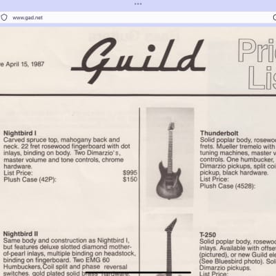 Guild vintage jumbo hard case TKL brand from 1980s image 3