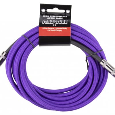 Strukture SC186PP 18' 6" instrument/line cable - Woven Purple image 1