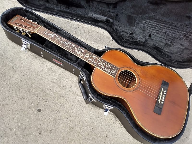 Vintage 1920's? Oscar Schmidt Sovereign Tree of Life - Parlor Acoustic Guitar - WOW! image 1