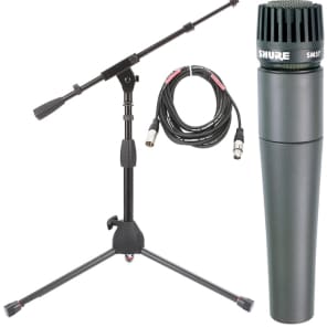 Shure SM57 Instrument Microphone Bundle with Short Stand and Cable image 9