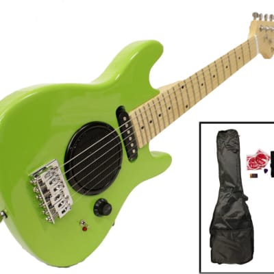 De Rosa GE30-AST-GR Built-In-Amp Kids Electric Guitar w/Gig Bag, Guitar Cable, Strings, Pick, Strap & 9V Battery for sale