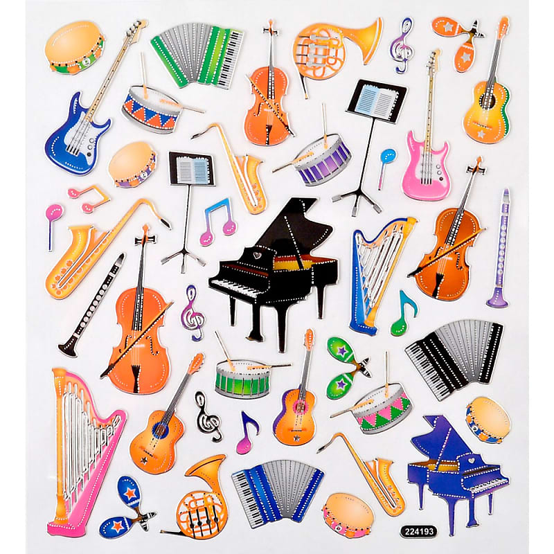AIM Musical Instrument Stickers | Reverb