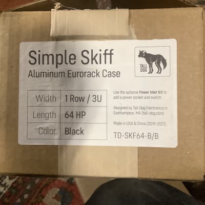Tall Dog Simple Skiff  Aluminum 1 Row / 3U 64 HP 2020 - black image 2